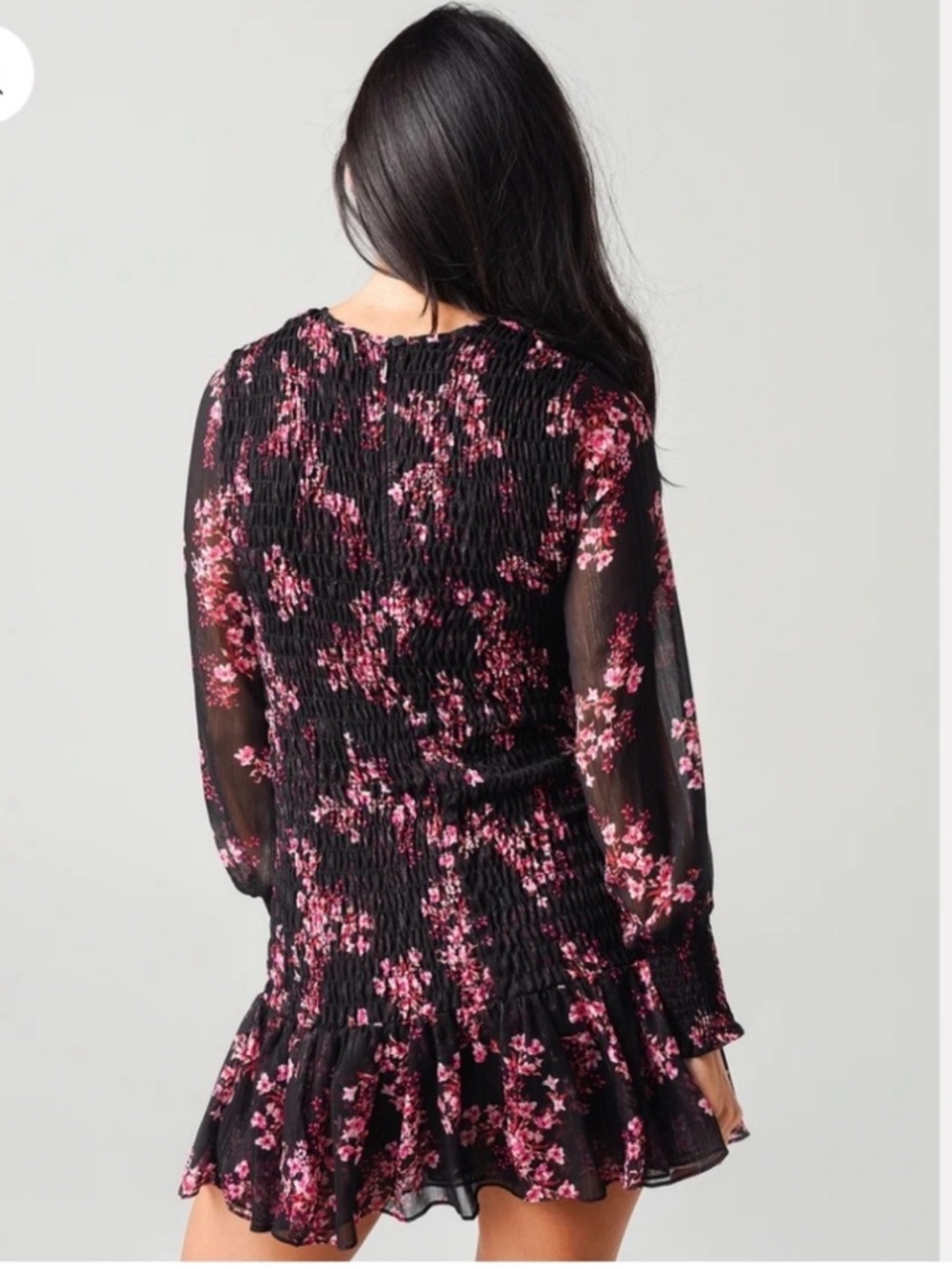 MISA Los Angeles Roisin Floral Satin Mini Dress - Picture 5 of 8